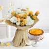 Golden Blooms And Mango Delight Gift Combo Online