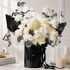 Graceful Monochrome Floral Arrangement for Him