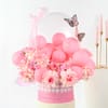Gift Graceful Pink Balloon Bloom Box