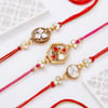 Buy Grand Ties-Kundan Meenakari Rakhi Hamper