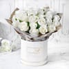 Heavenly 25 White Roses Hand Tied Online