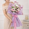 Shop Lavender Floral Bouquet & Lilac Cake Combo