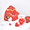Lindt Chocolates & Cuddly White Teddy Surprise