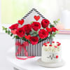 Love Blooms And Treats Arrangement Online
