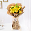 Love You Dad Yellow Rose And Lilly Bouquet Online