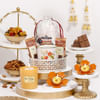 Luxury Diwali Hamper in Silver Plated Basket Online