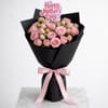 Gift Mother's Day Pink Roses & Cake Combo