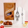 Oxidized Bhaiya Bhabhi Rakhi Set with Lindt Lindor Online