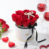 Pearly Kiss - 9 Red Roses Valentine's Arrangement