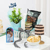 Personalized Father's Day Plant & Treats Gift Basket Online