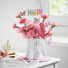 Gift Pink Carnation Birthday Bouquet