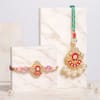 Gift Pink Lotus Meena Bhaiya Bhabhi Rakhi Hamper