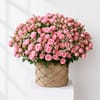 Pink Rose Garden Basket