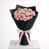 Gift Pink Serenity Rose Bouquet & Cake Combo