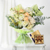 Gift Premium Mixed Flowers & Swiss Luxury Chocolates Bouquet