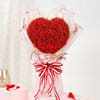 Gift Red Baby's Breath And Choco Fudge Cake For Valentine's Day