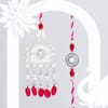 Gift Royal Kundan Bhaiya-Bhabhi Rakhi With Sweets