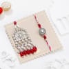 Buy Royal Kundan Bhaiya-Bhabhi Rakhi With Sweets