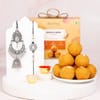 Royal Oxidized Rakhi Hamper with Ladoo Online