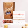 Sacred Motif Rakhi Set & Lindor Chocolate Gift Online