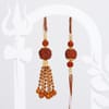 Gift Sacred Rudraksh Rakhi Combo