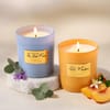 Buy Scented Candles Set 150gms - Peach Mandarin & The First Rain