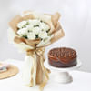 Serene Bouquet And Chocolate Burst Combo Online
