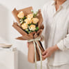 Shop Serene Peach Roses Handtied Bouquet
