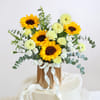 Gift Sunlit Sunflower and Carnation Arrangement