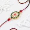 Gift Sweet Blessings Kundan Rakhi Gift