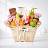 Shop Sweet Harmony Gift Basket of 9 Fruits & 2 Chocolates