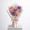 Gift Sweet Serenity Rose Bouquet & Vanilla Cake Combo