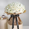 Buy Ultimate 100 White Roses Hand Tied