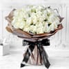 Unforgetabble 50 White Roses Hand Tied Online