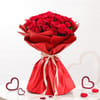Gift Valentine 25 Red Roses Bouquet