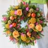 Vibrant and Joyful Festive Wreath. Online