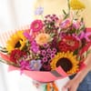 Vibrant Sunset Trending Bouquet Without Lilies. Online