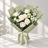 Gift White Roses and Chocolate Heaven Cake Combo