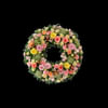 Wreath seasonal flowers with ribbon 240170 Online