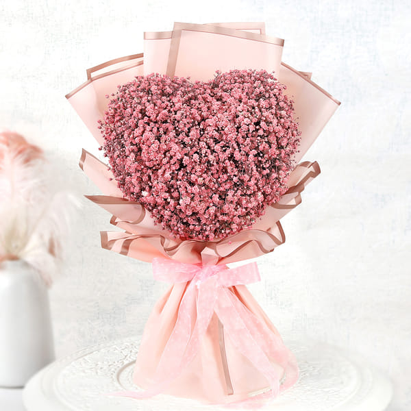 10 Pink Baby's Breath For Valentine's Day