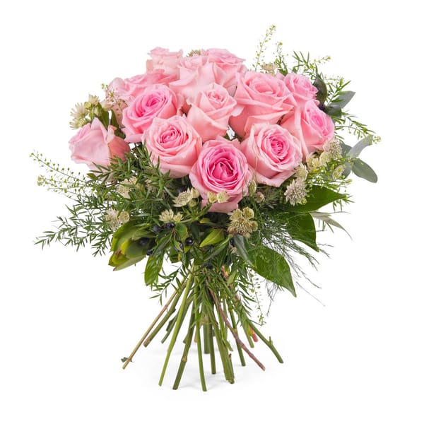 12 Short-stemmed Pink Roses