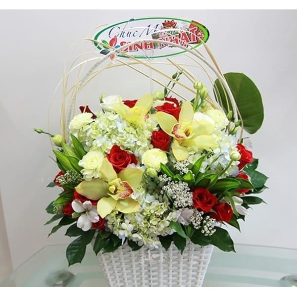 Basket Mixed Flowers