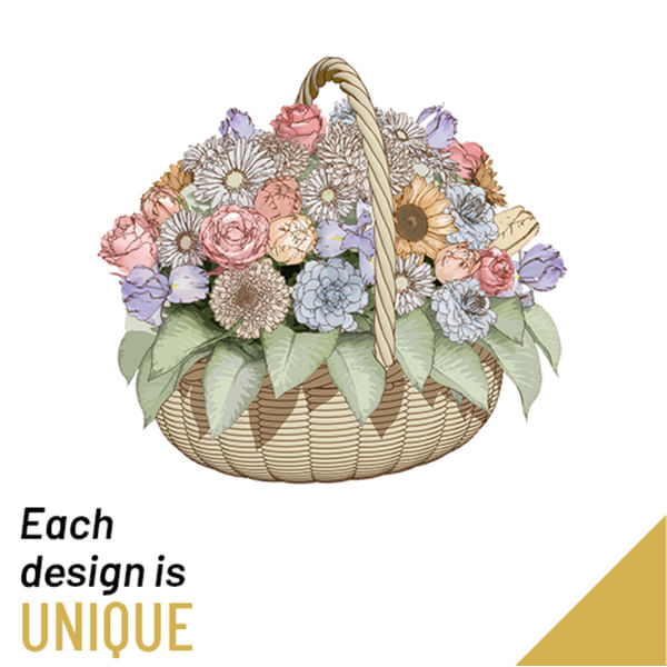 Basket of Seasonal Cut Flowers