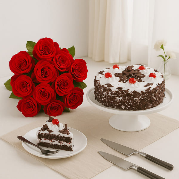 Black Forest Cake N Roses