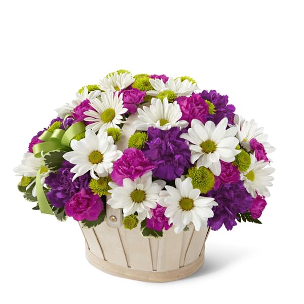 Blooming Bounty Bouquet - Basket Included