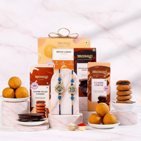 Blue Pearl Rakhi Indulgence Hamper