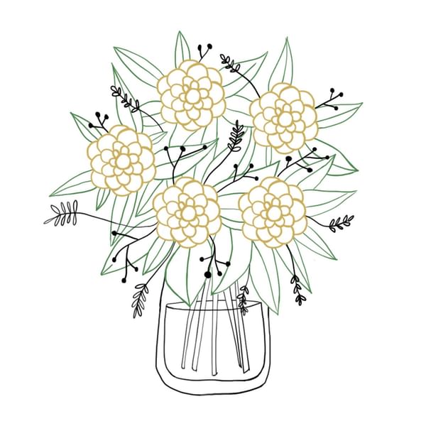 Bouquet of seasonal cut flowers