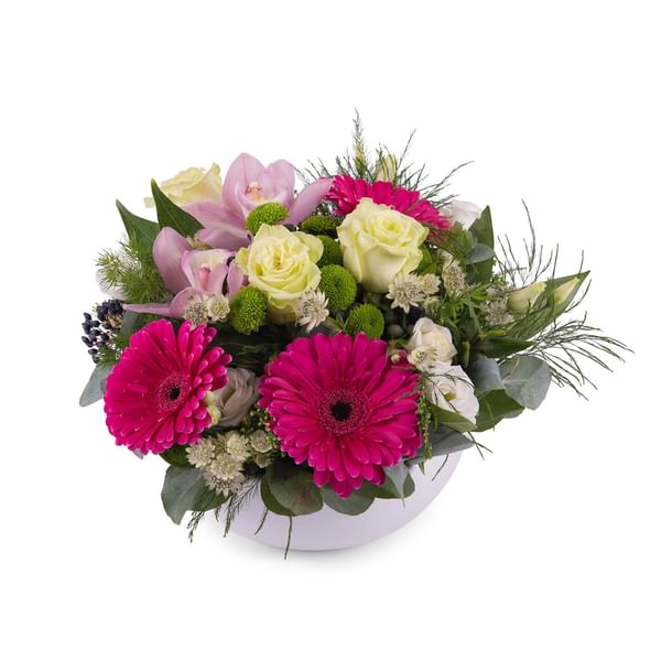 Centrepiece of Fuchsia Gerbera Daisies