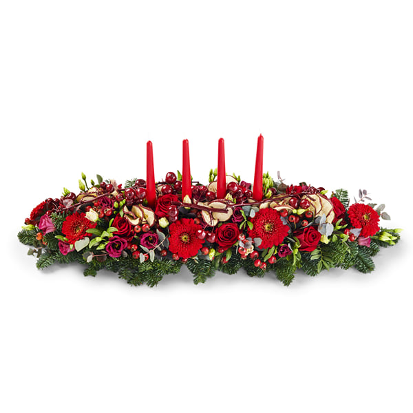 Christmas log red