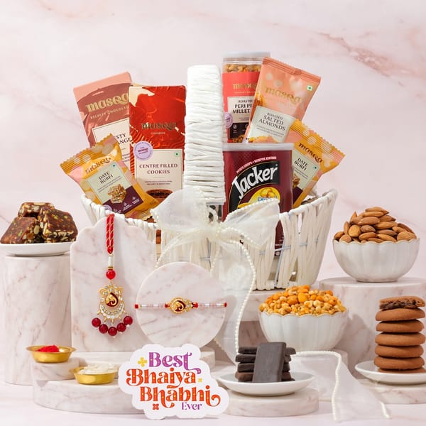 Divine Ganesh Rakhi Hamper for Bhaiya Bhabhi